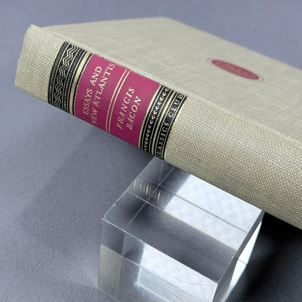 Francis Bacon Essays and New Atlantis Hardcover 1942 Classics‎ Club Philosophy